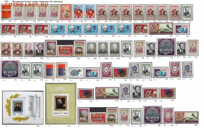 СССР 1974-1975. ФИКС - 1.1974. Блоки, марки