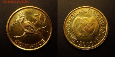 МОНЕТЫ МИРА 10-16 - Мозамбик – 50 сентаво (2006) «Птица»