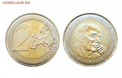 Кто серьёзно собирает(коллекционирует) монеты евро? - Франция_2 евро_2016_Миттеран_на Мешок