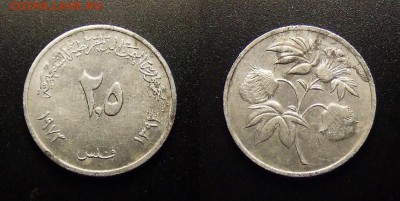 МОНЕТЫ МИРА 10-16 - Йемен (Демократическая Республика) – 2,5 филса (1973) «Цветок» алюм.