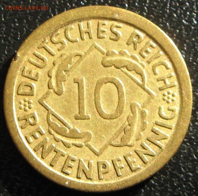 оценка 2-х монет Германия 10 рентенпфеннигов 1929 и 1924 год - аверс