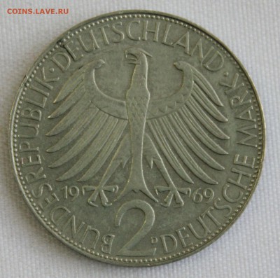 С 1 руб. ФРГ 2 марк 1969г. "D" МАКС ПЛАНК до 15.10 в 22-00 - IMG_3432.JPG