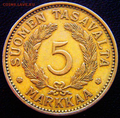 Финляндия_5 марок 1931; до 10.10_22.16мск - 12445