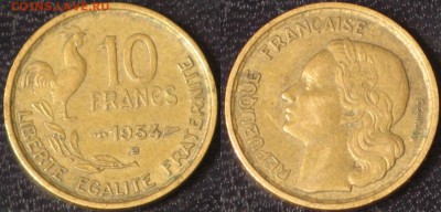 Франция 10 франков 1954 В - Франция 10 франков 1954 В.JPG