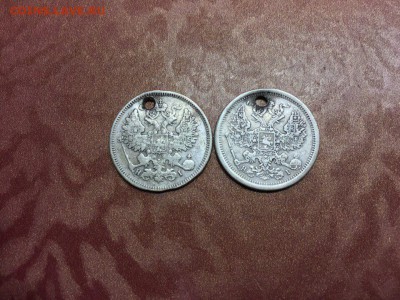20 копеек 1869 и 1875 года с подвески - IMG_8523.JPG