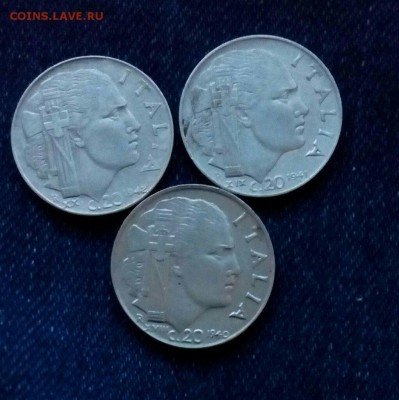 20 чентезимо 1940,41,42 г.Италия,до 13.10. - q0W-MziWobM
