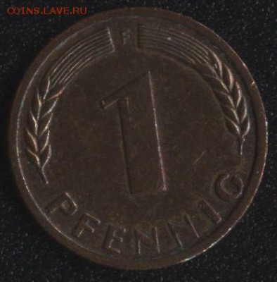 ФРГ 1 пф. 1949F BANK DEUTSCHER LANDER до 22:00мск 16.10.16 - ФРГ 1 пфенниг 1949 -1