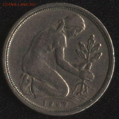 ФРГ 50 пф. 1949D BANK DEUTSCHER LANDER до 22:00мск 16.10.16 - ФРГ 50 пфеннигов 1949 -2
