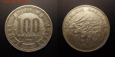 МОНЕТЫ МИРА 10-16 - Габон – 100 франков (1975)