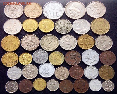 77 разных зарубежных монет (см. описание). До 11.10_22.10мс - 4