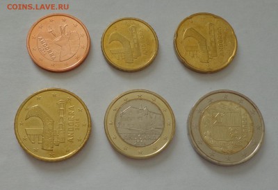АНДОРРА - ЕВРО-набор АЦ 6 монет до 18.10, 22.00 - Андорра Евро-набор 6 монет1