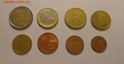 ПОРТУГАЛИЯ - ЕВРО-набор оборотный 9 шт. до 18.10, 22.00 - Португалия - Евро-набор