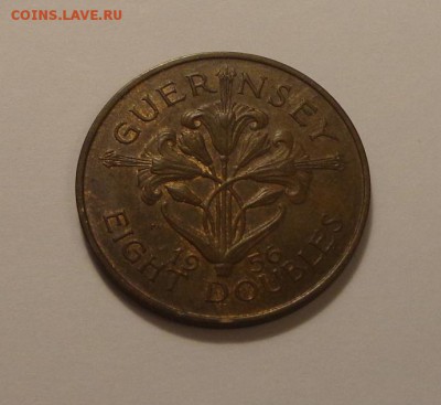 ГЕРНСИ - 8 дублей 1956 до 18.10, 22.00 - Гернси 8 дублей 1956
