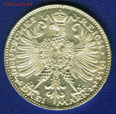 SACHSEN-WEIMAR-EISENACH  3 марки 1915 - image-29694