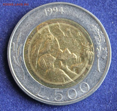 С 1 руб.  БМ САН МАРИНО 500 лир 1996г.РЕЗЧИК  до 18.10 в 22 - IMG_3209.JPG