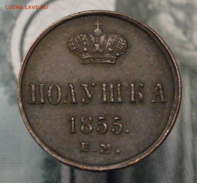 Полушка 1855 ЕМ. Хорошая. На оценку. - PA140005.JPG