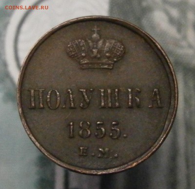 Полушка 1855 ЕМ. Хорошая. На оценку. - PA140006.JPG