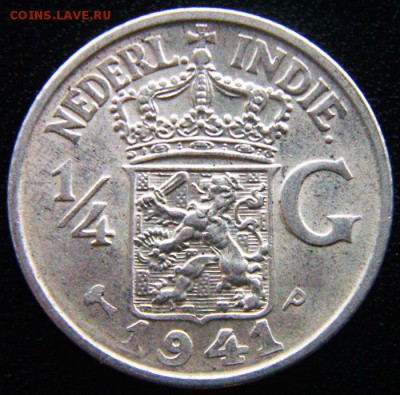 4 гульдена 1941. Серебро; 14.10_22.18м - 12644