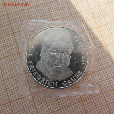 ФРГ 5 марок 1977 200л со дня рожд Карла Фридриха Гаусса - IMG_8411.JPG