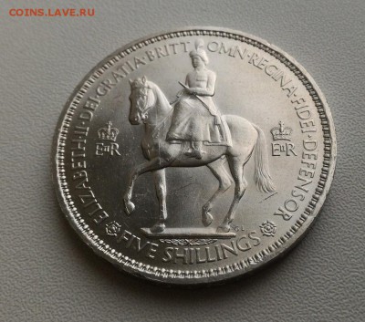 Кроны острова Мэн - 5 шиллингов 1953