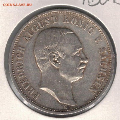Ag ГЕРМАНИЯ (САКСОНИЯ) 3 МАРКИ 1910Е ДО 20.10-22 (Г701) - 5-г3