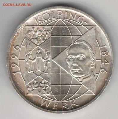 Ag ФРГ 10 МАРОК 1996F КОЛЬПИНГ ДО 20.10.16 В 22.00МСК (В364) - 5-г10м