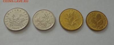 ХОРВАТИЯ - подборка ходячки 4 монеты до 21.10, 22.00 - Хорватия - 5-50 липа 4 монеты1