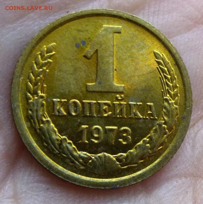 1 копейка 1973 штемпельная с пятнами до 20-10-2016 22:00м - P1350389.JPG