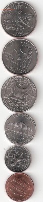 6 монет США - 6 монет США а