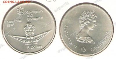 Польша-США-КАНАДА-19-20-РОССИЯ-Португалия-Казахстан - kanada_1974_5_dollarov_serebro_km91_num_10871