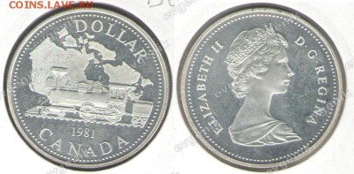 Польша-США-КАНАДА-19-20-РОССИЯ-Португалия-Казахстан - kanada_1981_1_dollar_serebro_proof_km130_num_10852