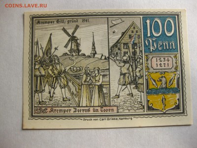 KREMP,100 пфеннигов 1921г(нотгельд)!до 18.10.2016 - IMG_6529.JPG
