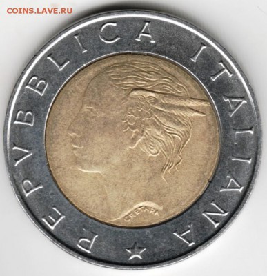 Италия.  500 лир 1997 г. до 24.00 22.10.16 г. - Scan-161014-0002