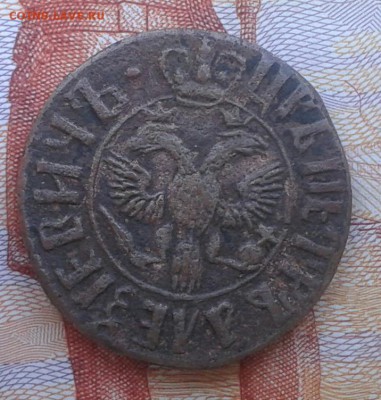 Полушка 1706г Подтверждение подлинности. - 314