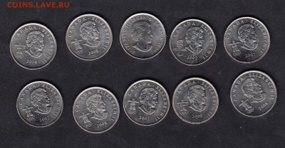 Канада 25ц олимпиада в Ванкувере 10монет - 85а
