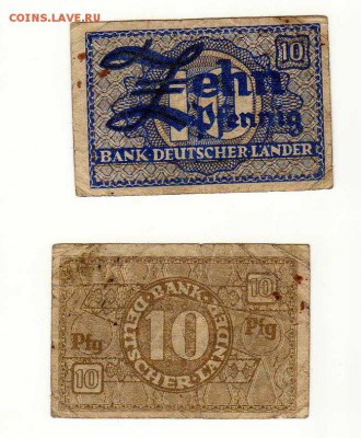 ГЕРМАНИЯ, 10 пф. (1948) Bank DeutscherLänder, до 22.10@22:00 - img049-0-1
