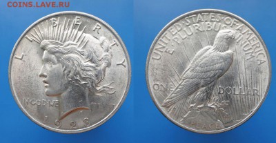 США 1 доллар Peace 1923г штемпельный! до 19.10 22-00 мск - XKZ9p5QxDHM