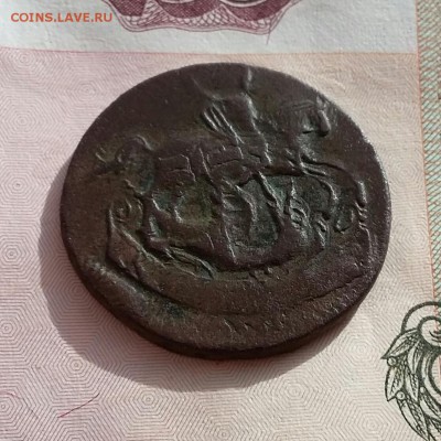 1 копейка 1760 года. Переделка из деньги. - 20161017_101449-1