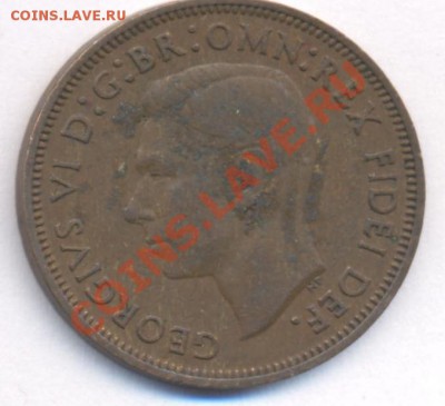 2 пенни.1949 г.До 21.12.10 г.20-00 МСК. - Британия полпенни 49.1