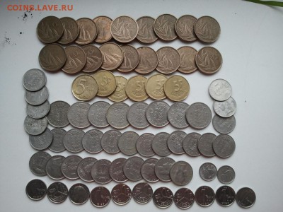 75 монет Бельгии, с рубля - за монету, с описанием - 1
