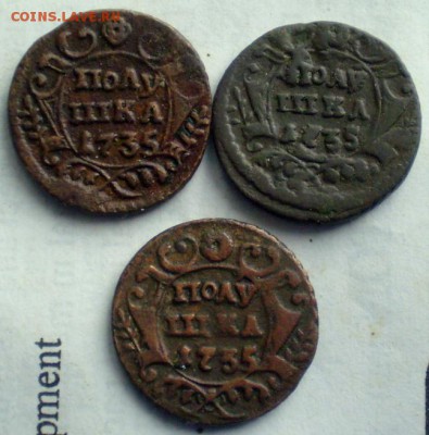 3 полушки 1735г. 21.10 22.00 - P1012299.JPG
