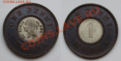 1 пенни 1844 Виктория БИМЕТАЛЛ_____20.12___23.00мск - фото 5.JPG
