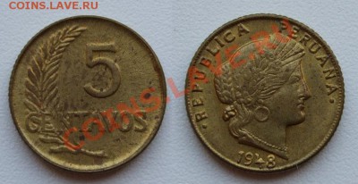 5 центов 1948 Перу_____20.12___23.00мск - 5 центаво 1948 Перу.JPG