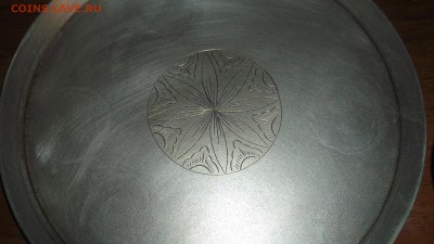 Мельхиор: 3 чашки,рюмки,поднос. серебрение,золочение. - DSCF3509.JPG