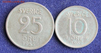 С 1 руб. ШВЕЦИЯ 25 эре 1955г. и 10 эре 1969г.  до 25.10 в 22 - IMG_3290.JPG