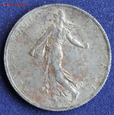 С 1 руб. СТАРАЯ ФРАНЦИЯ 2 франка 1918г.  до 25.10 в 22-00 - IMG_3256.JPG