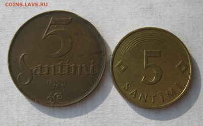 ЛАТВИЯ 2 по 5 сантимов 1922, 1992. 25.10.2016. - 016.JPG