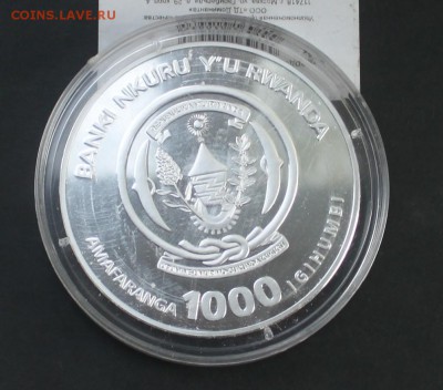 1000 франков (серебро) Руанда 2010 г. год тигра - IMG_4033