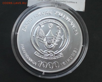 1000 франков (серебро) Руанда 2009 г. год быка - IMG_4037