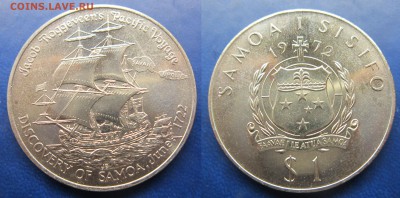 парусник 1 доллар 1972г Самоа до 25.10.2016 - IMG_1189-1